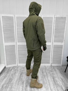Тактическая теплая зимняя военная форма комплект Knight Oliva ( Куртка + Штаны ), Камуфляж: Олива, Размер: L - изображение 3
