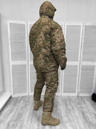 Тактическая теплая зимняя военная форма комплект Attac ( Бушлат + Штаны ), Камуфляж: Пиксель ВСУ, Размер: M - изображение 3