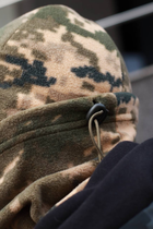 Зимовий флісовий комплект для військових: Бафф, шапка, рукавиці колір Піксель - зображення 4