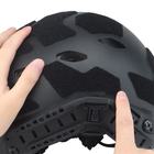 Velcro панели липучки на шлем каску (11 шт), Черный (15056) - изображение 6