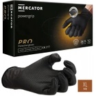 Нитриловые перчатки Cупер прочные GoGrip Mercator Medical, плотность 6.7 г. - черные (50шт/25пар) XL (9-10) - изображение 1