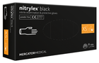 Нитриловые перчатки Nitrylex®, плотность 3.7 г. - PF Black - Черные (100 шт) XS (5-6) - изображение 3