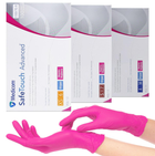 Перчатки нитриловые Medicom SafeTouch Advanced Magenta, плотность 3.7 г. - (розовые) 100шт