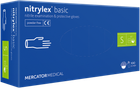 Нитриловые перчатки Nitrylex®, плотность 3.2 г. - PF PROTECT / basic - Синие (100 шт) S (6-7) - изображение 3