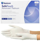 Нитриловые перчатки Medicom SafeTouch Platinum White, плотность 3.8 г. - белые (100 шт) - изображение 6