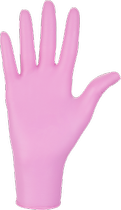 Нитриловые перчатки Nitrylex® Pink, плотность 3.5 г. - розовые (100 шт) S (6-7) - изображение 3