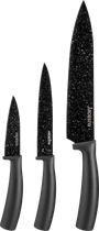 Набір ножів Ardesto Black Mars 3 предмета (AR2103BB)