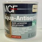 Лазур-антисептик для дерева MGF AQUA-ANTISEPTIK (МГФ АКВА-АНТИСЕПТИК) 0,75л безбарвний