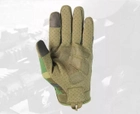 Перчатки тактические FG FQ2023 Хаки камуфляж XL полнопалые с защитой на костяшках + сенсорные нашивки - изображение 3