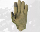 Перчатки тактические FG FQ2023 Зеленый L полнопалые с защитой на костяшках + сенсорные нашивки - изображение 4
