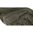 Рукавички тактичні FG FQ16S003 Зелений M повнопалі на липучці із захистом на кісточках - зображення 3