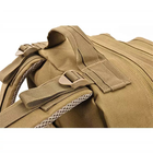 Рюкзак тактический FG Хаки 45 л с системой подвески Molle + поясной ремень - изображение 5