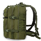 Рюкзак тактичний FG Зелений 45 л із системою підвіски Molle + поясний ремінь - зображення 8