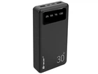 Універсальна мобільна батарея 30000 mAh Tracer Black 2xUSB Type-C ліхтарик LCD-екран