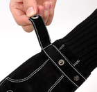 Мужские замшевые зимние перчатки черные Touch - изображение 6