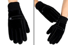 Перчатки мужские черные замшевые сенсорные зимние - изображение 3