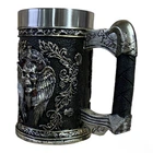 Кружка Вікінг Воїн 3D Чашка 3D Меч у Черепі 500ml