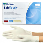 Латексные текстурированные неприпудренные перчатки Medicom SafeTouch Connect S (6-7) - изображение 1