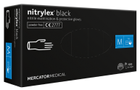 Нітрилові рукавички М (7-8) чорні Nitrylex® PF Black - зображення 1