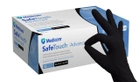 Нитриловые перчатки М (7-8) черные Medicom SafeTouch Advanced Black - изображение 1