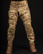 Штурмовые штаны UATAC GEN 5.2 с наколенниками (XXL) мультикам (Multicam) STEPPE світлий - изображение 4