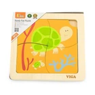 Деревянный мини-пазл Viga Toys Черепашки, 4 эл. (50143)