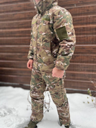 Зимний костюм тактический Softshell с мембраной на -20, Мультикам, размер S, зимний костюм для военных софтшел - изображение 3