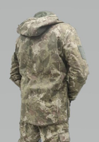 Куртка чоловіча тактична легка та тепла Софтшел Soft-Shell Combat Туреччина S M камуфляж Мультикам 10215 - зображення 3