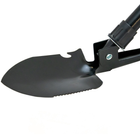 Туристическая лопата 3 в 1 42х10х4.5 см Черная, складная походная лопата (1000389-Black-0) - изображение 4
