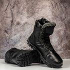 Военные Зимние Берцы , из натуральной кожи и меха, Berets 123456788 44 (29см) Черные - изображение 2