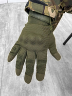 Тактические перчатки Soft Shell Olive L - изображение 2