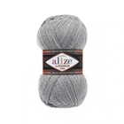 Пряжа Alize Lanagold Fine 21 Сірий меланж