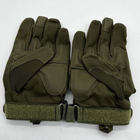 Перчатки военные тактические олива зеленые - изображение 7