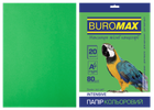 Папір кольоровий Buromax Intensive А4 80 г/м² зелений 20 аркушів (BM.2721320-04)