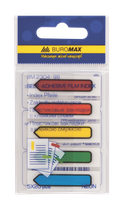 Закладки пластиковые с клейким слоем Buromax Neon 45х12мм 5х20 листов ассорти (BM.2304-98)