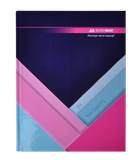 Книга канцелярська Buromax Modest A4 у клітинку 144 аркуші Темно-синя (BM.24419102-03)