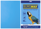 Папір кольоровий Buromax Intensive А4 80 г/м² світло-синій 50 аркушів (BM.2721350-30)