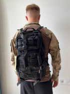 Рюкзак тактический Турция 30 литров рюкзак военный черный рюкзак камуфляж - изображение 1
