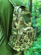 Военный тактический штурмовой рюкзак в цвете пиксель на 20 литров с системой MOLLE для туристов и военных ВСУ - изображение 4