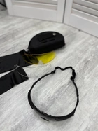 Тактичні чорні військові окуляри зі змінними лінзами PROF Окуляри для військових Окуляри для стрілянини - зображення 3