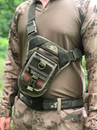 Тактическая военная сумка-кобура нагрудная или на бедро для военных ВСУ - изображение 2