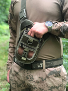 Тактическая военная сумка-кобура нагрудная или на бедро для военных ВСУ - изображение 3