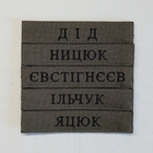 Шеврон Фамилия ЗСУ, позывной (олива, шрифт с засечками) на липучке - изображение 4