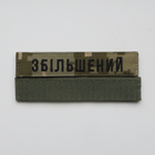 Шеврон Фамилия ЗСУ, позывной (пиксель, увеличенный шрифт) на липучке