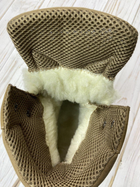 Берці зимові шкіра нубук Scorpions койот на хутрі теплі черевики ЗСУ 43 - зображення 6