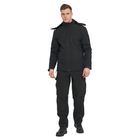 Куртка мужская тактическая для военных и армии Combat SoftShell Черная размер 3XL - изображение 3