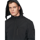 Куртка чоловіча тактична для військових та армії Combat SoftShell Чорна розмір M - зображення 4
