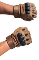 Тактические перчатки без пальцев Цвет Койот Размер XL - изображение 2