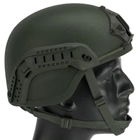 Рельсы боковые направляющие на шлем каску ACH MICH 2000, Green (15079) - изображение 4