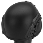 Боковые рельсы ARC на каску, тактический шлем ACH MICH 2000, Black (15078) - изображение 6